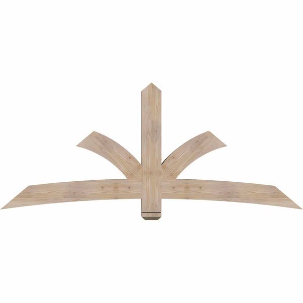 Ekena Millwork Davenport Smooth Timber Gable Bracket, Douglas Fir, 84"W x 35"H x 5 1/2"D x 5 1/2"F, 10/12 Pitch GBW084X35X0606DAV00SDF - main